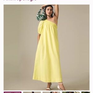 Anthropologie Maeve Light Yellow Dress - M